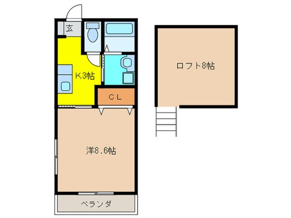 ビオス赤間の物件間取画像